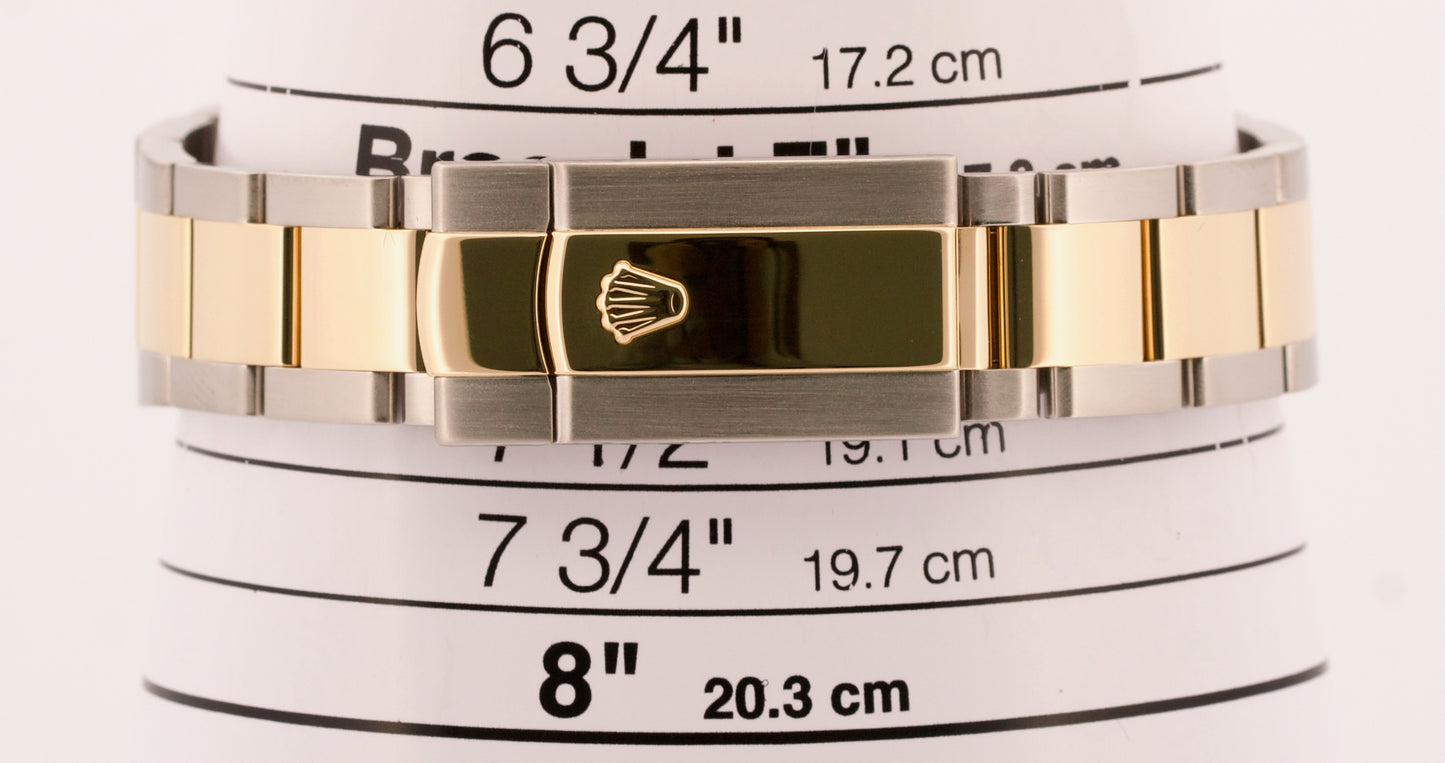 PAPERS Rolex Datejust II CHAMPAGNE MOTIF 18K Gold Steel OYSTER 41mm 116333 BOX