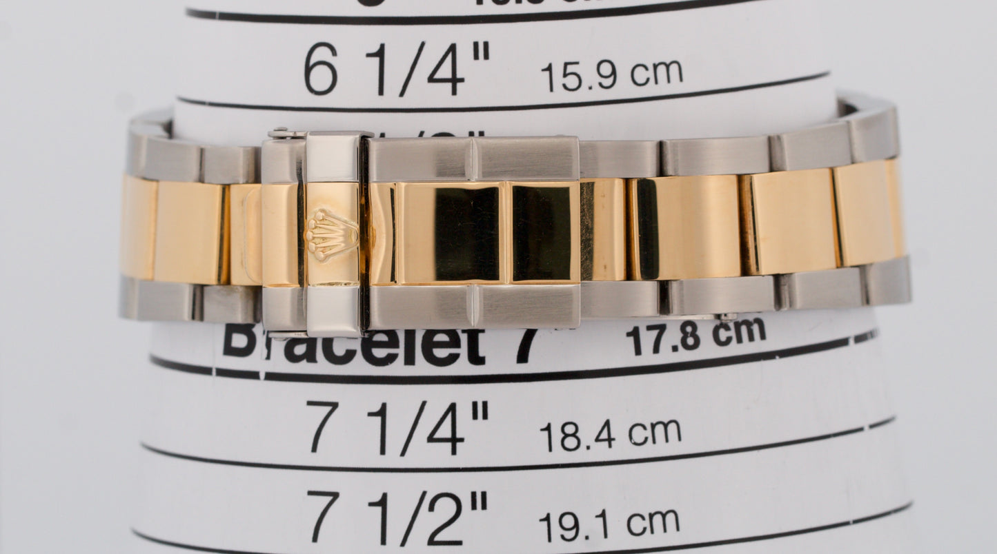 Rolex Yacht-Master 40mm SILVER 18K Two-Tone 18K Yellow Gold Steel 16623 Watch