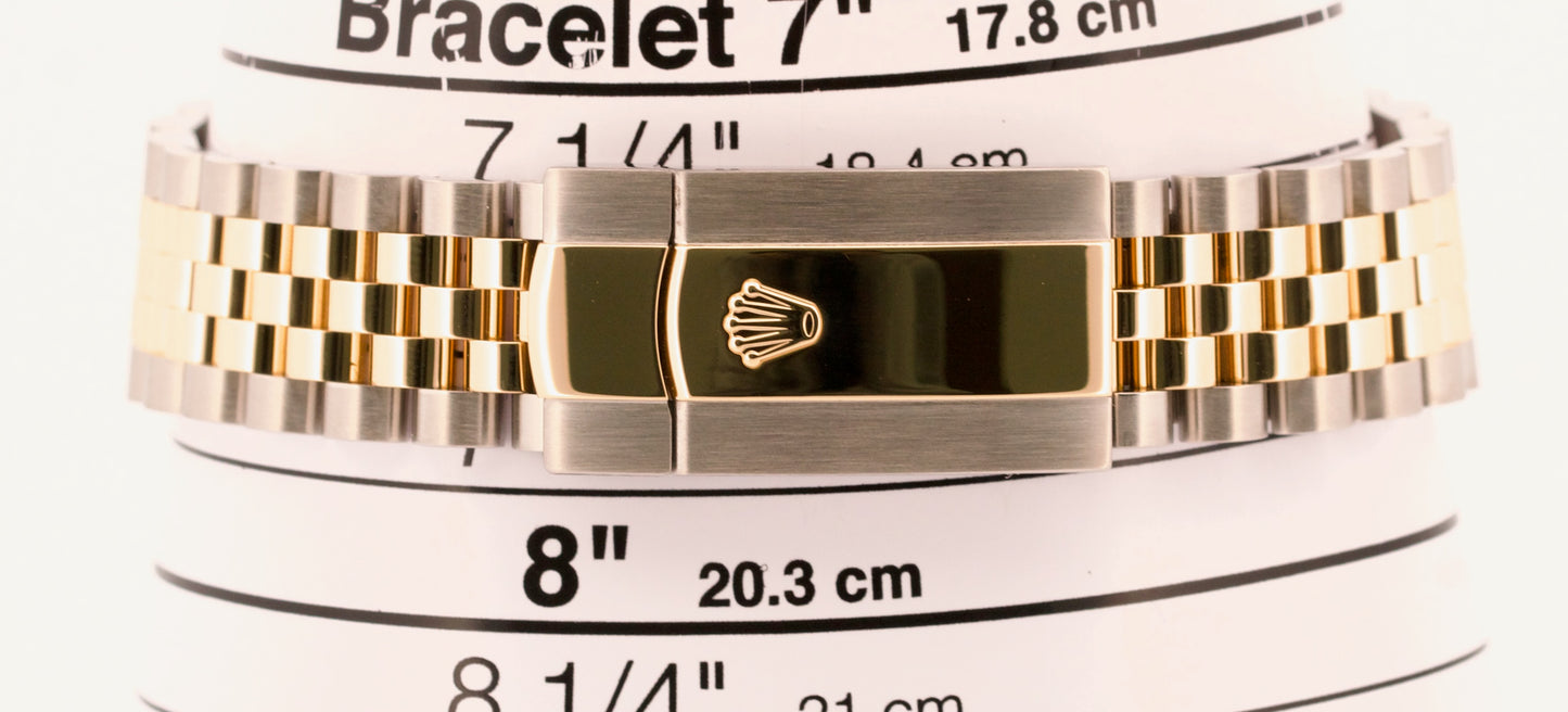 2021 PAPERS Rolex DateJust 41 CHAMPAGNE 18K Gold Steel JUBILEE 41mm 126333 BOX