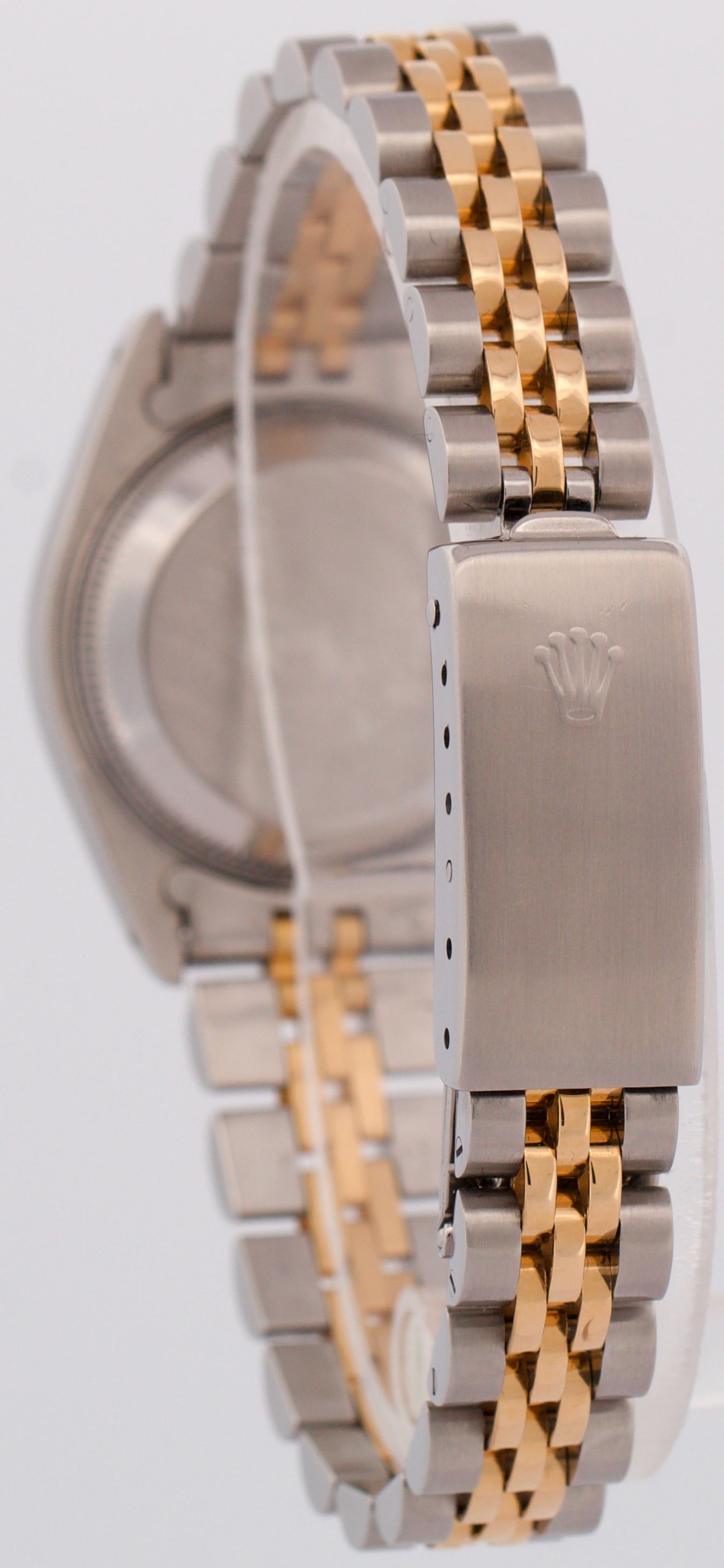 Rolex DateJust 26mm CHAMPAGNE DIAMOND 18K Yellow Gold Steel Fluted JUBILEE 69173