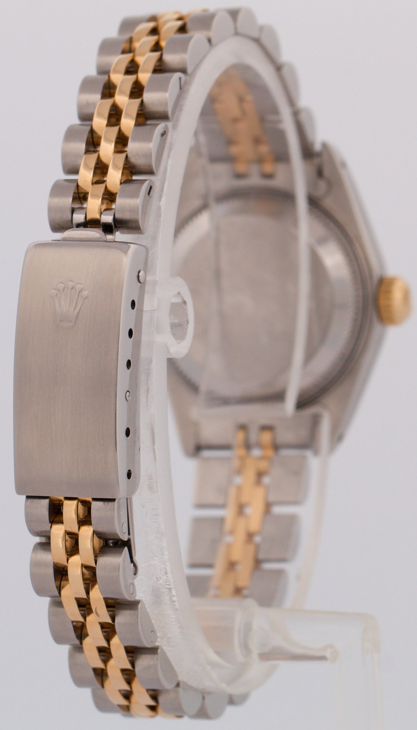 Rolex DateJust 26mm CHAMPAGNE DIAMOND 18K Yellow Gold Steel Fluted JUBILEE 69173