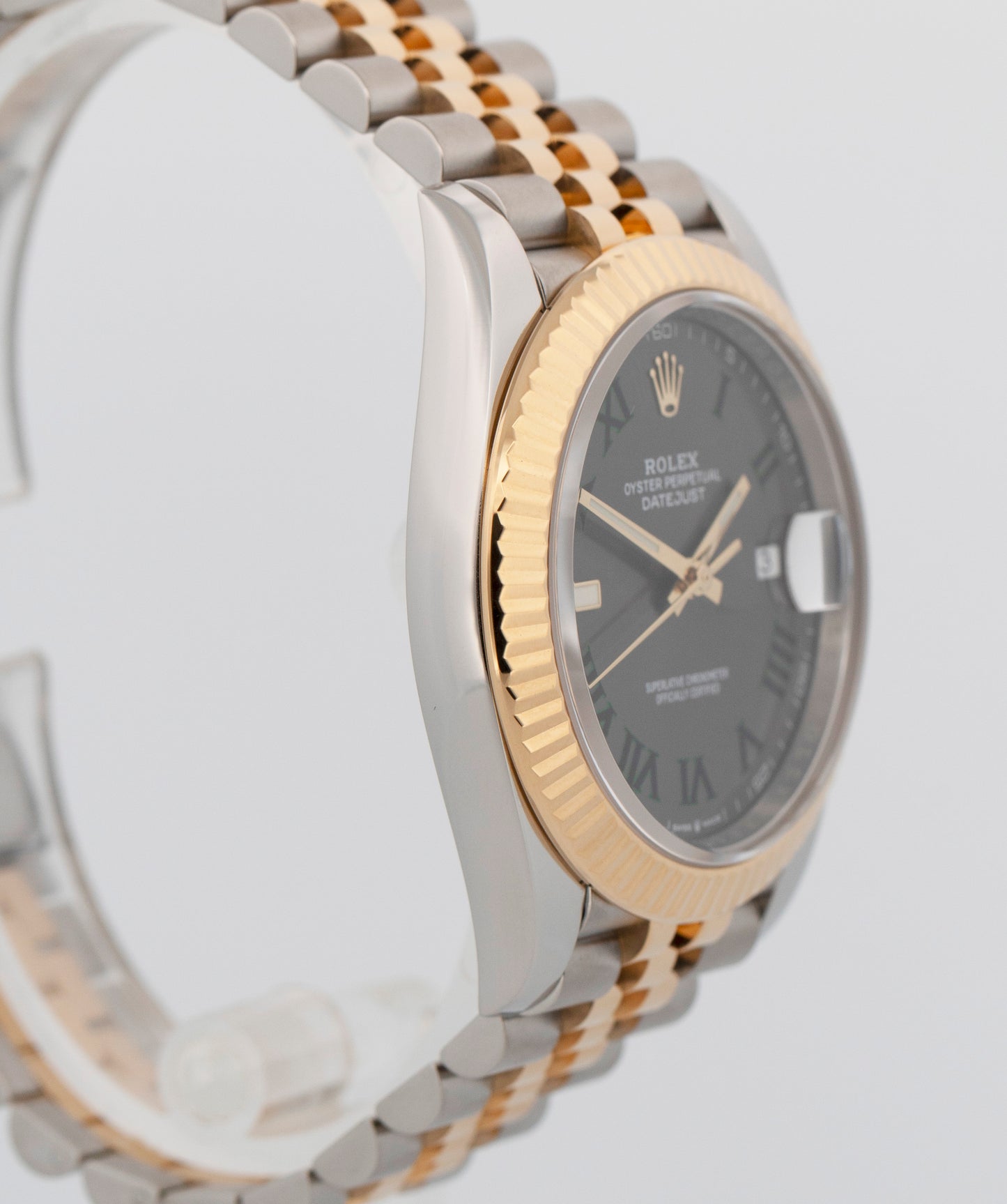 PAPERS Rolex DateJust 41mm WIMBLEDON Two-Tone 18K Gold JUBILEE Fluted 126333 BOX