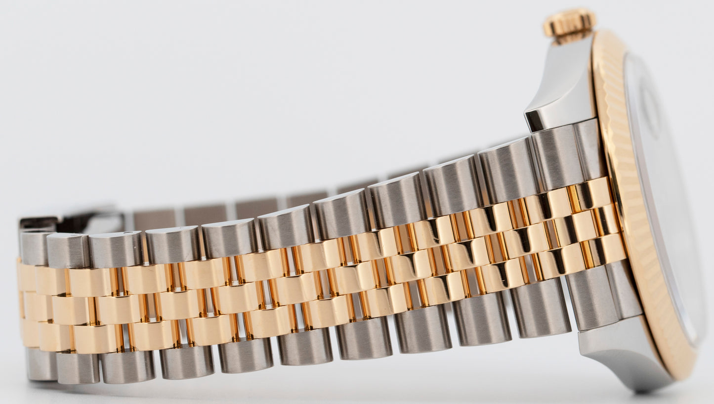 PAPERS Rolex DateJust 41mm WIMBLEDON Two-Tone 18K Gold JUBILEE Fluted 126333 BOX