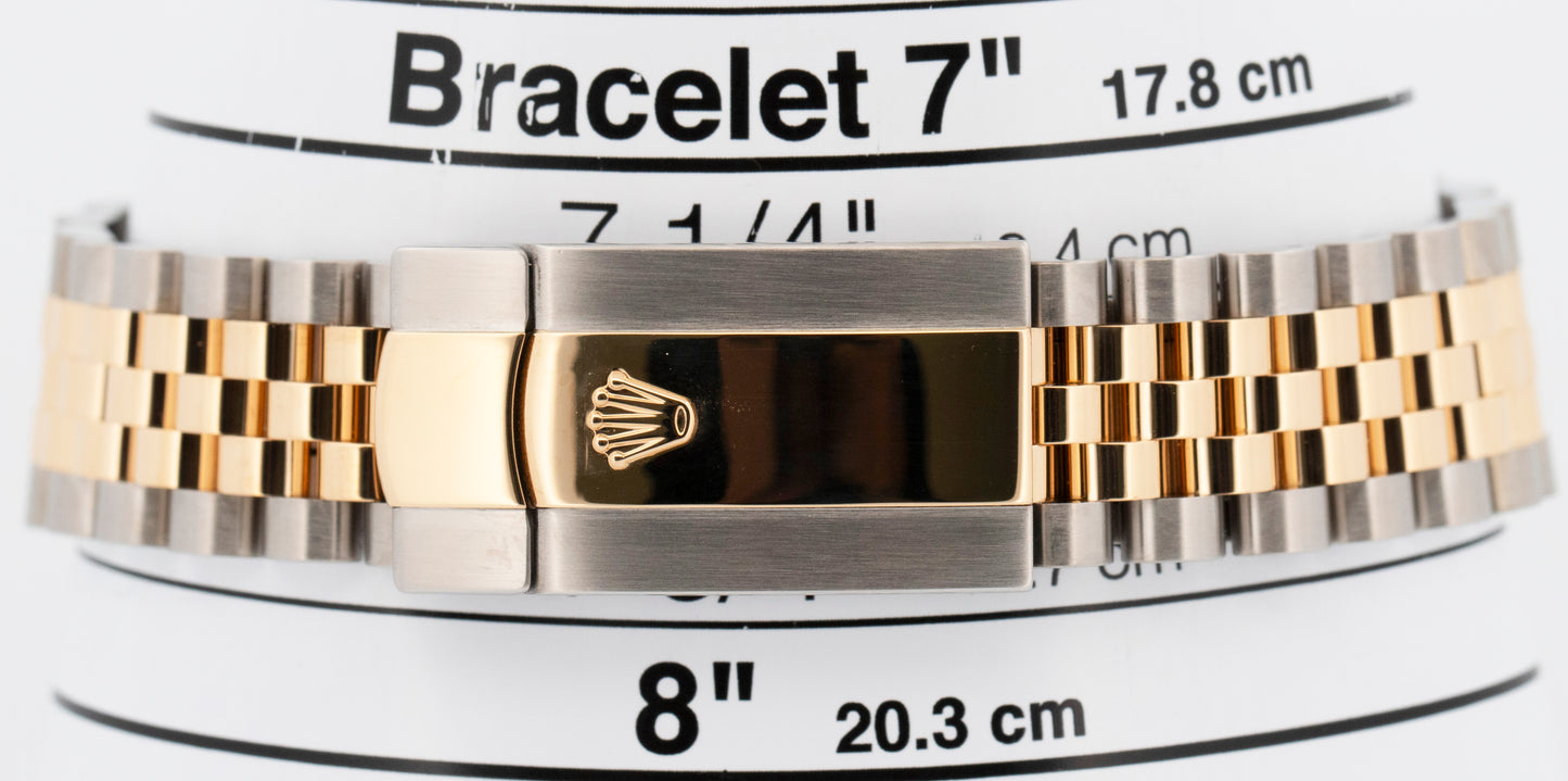 PAPERS Rolex DateJust 41mm WIMBLEDON Two-Tone 18K Gold JUBILEE Fluted 126333 BOX