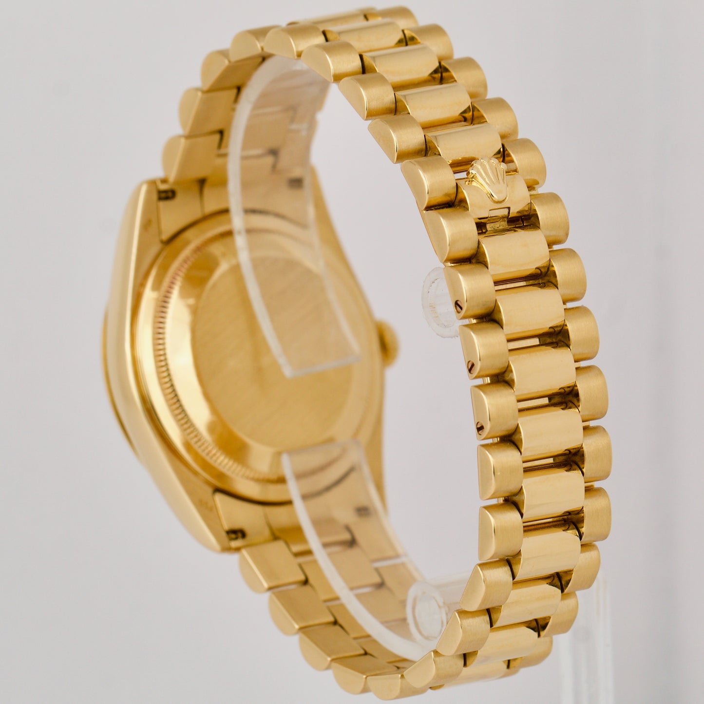 Rolex Day-Date President 18K Yellow Gold Champagne NEW BUCKLE 36mm Watch 118238