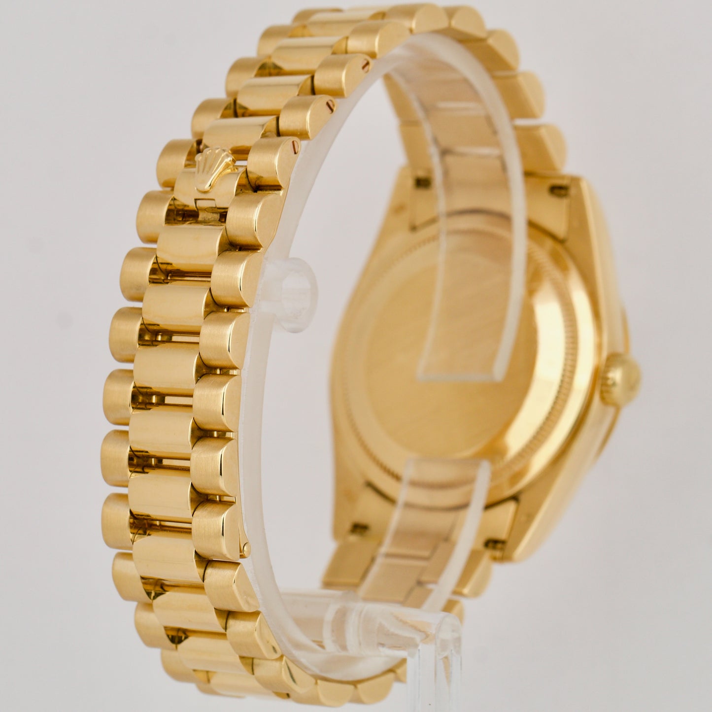 Rolex Day-Date President 18K Yellow Gold Champagne NEW BUCKLE 36mm Watch 118238
