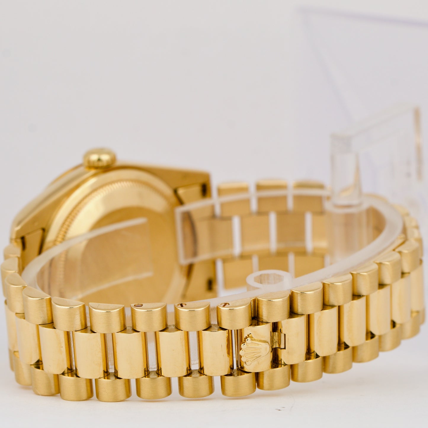 Rolex Day-Date President 18K Yellow Gold Champagne NEW BUCKLE 36mm Watch 118238