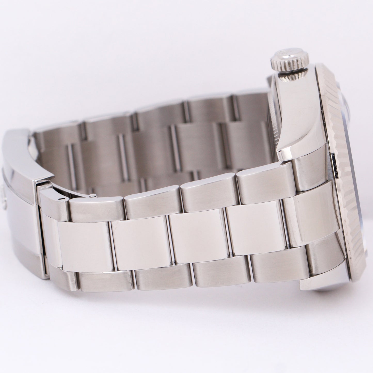 PAPERS Rolex Sky-Dweller BLUE Steel 18K White Gold 42mm Oyster Watch 326934 BOX