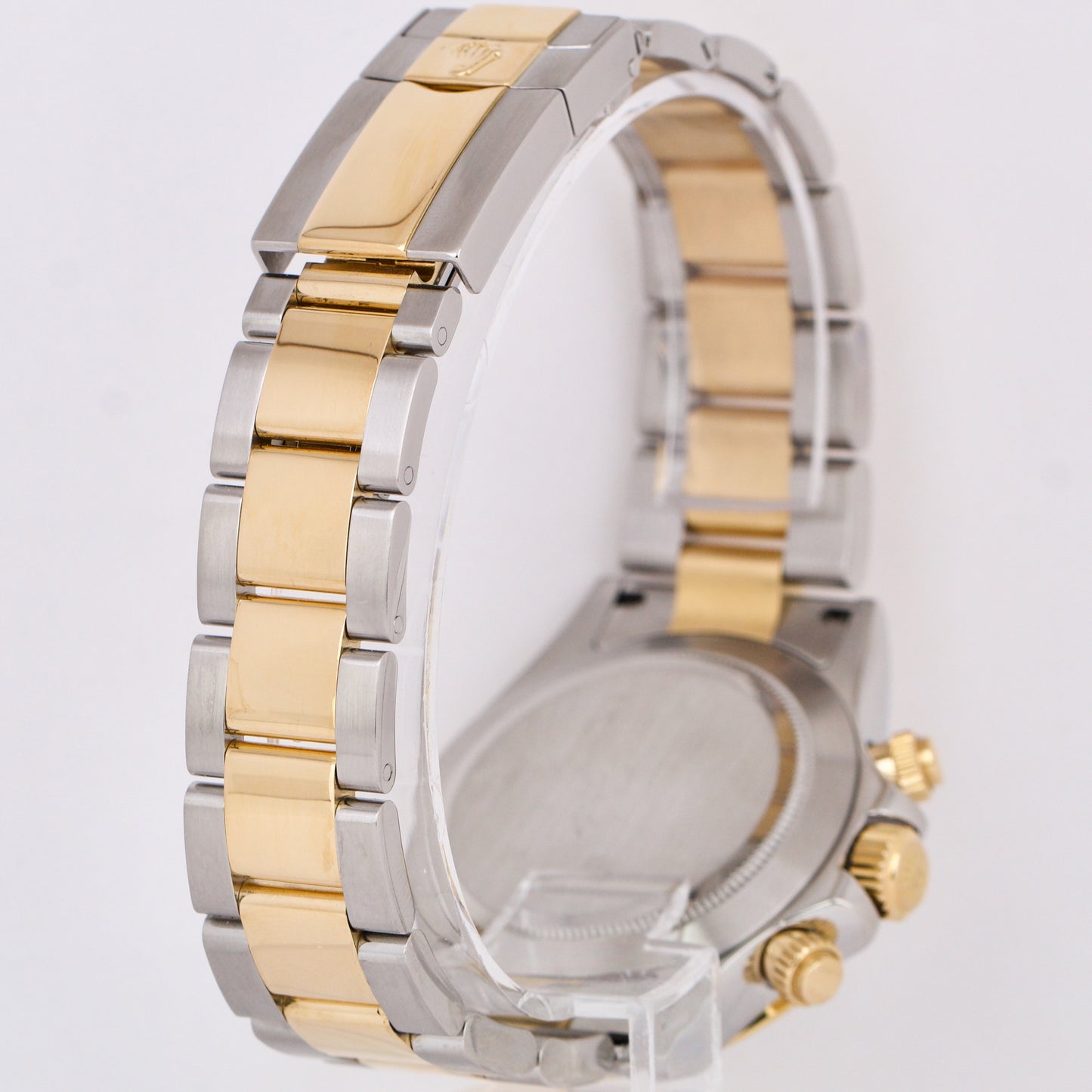 Rolex Daytona Cosmograph 40mm DARK MOTHER OF PEARL 18K Gold Steel REHAUT 116523