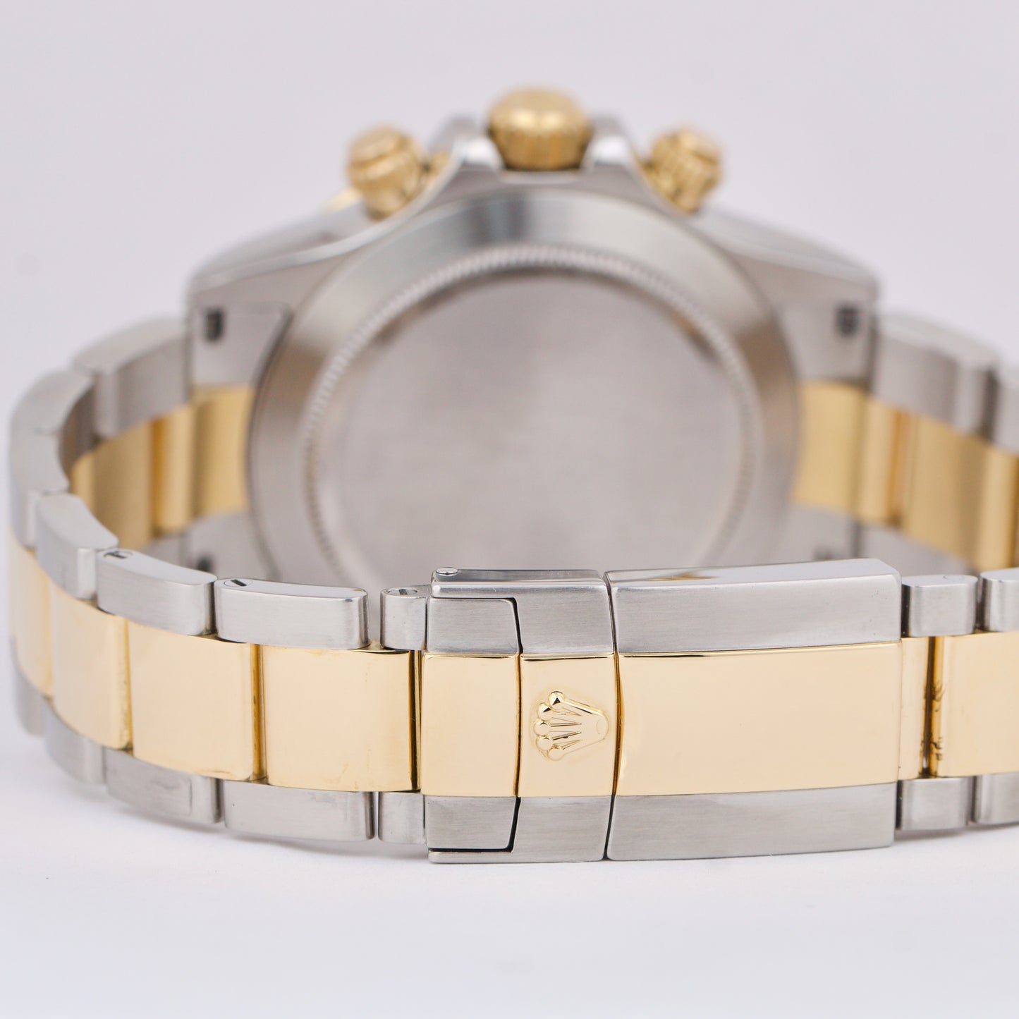 Rolex Daytona Cosmograph 40mm DARK MOTHER OF PEARL 18K Gold Steel REHAUT 116523