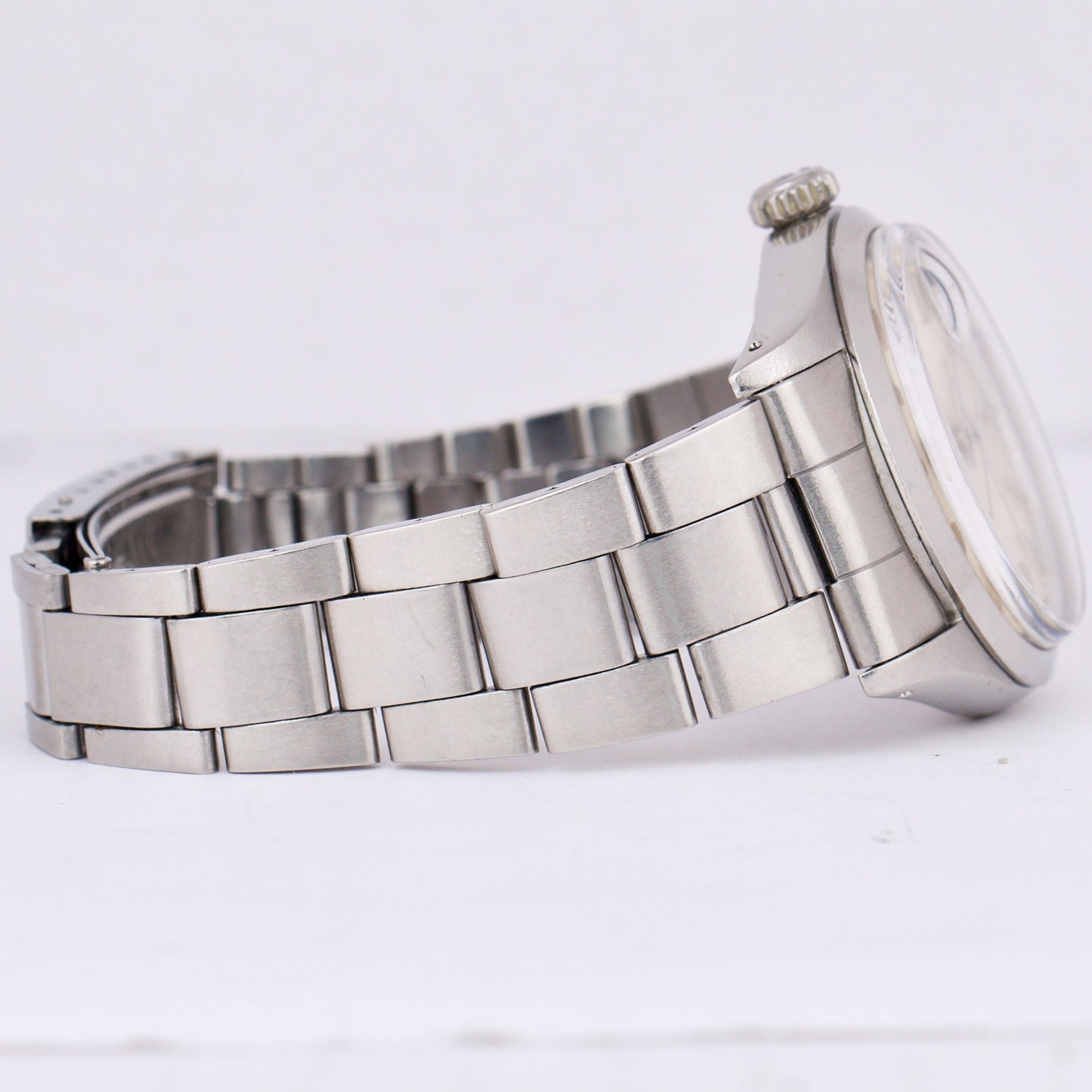 1971 Rolex Oyster Perpetual Date SILVER 34mm Stainless Steel Oyster Watch 1500