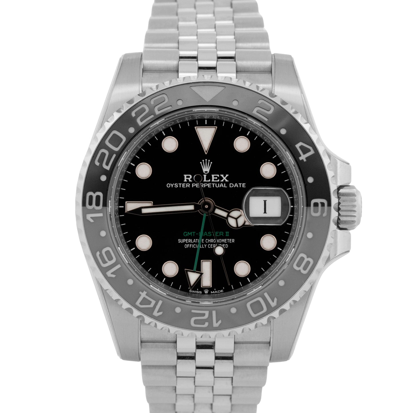 PAPERS Rolex GMT-Master II Jubilee BRUCE WAYNE Stainless Steel 126710 Watch BOX