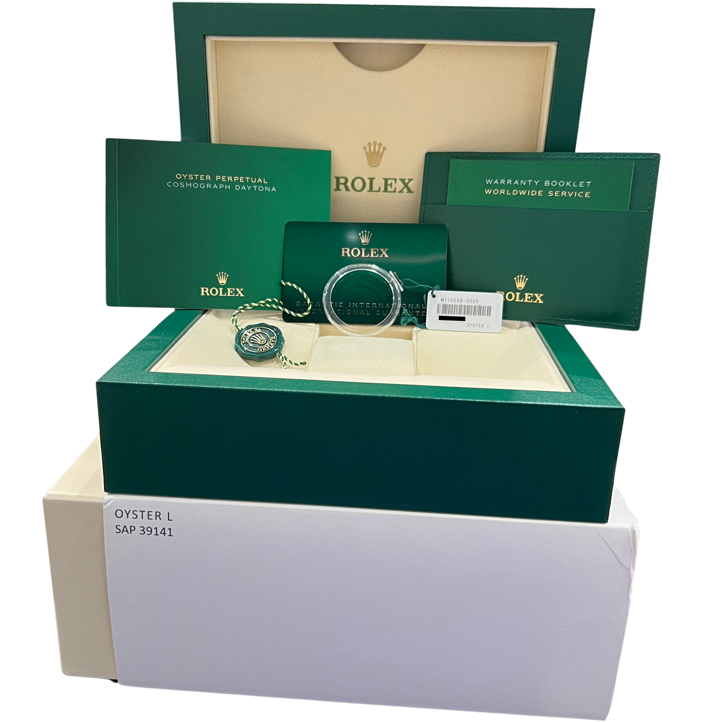 NEW PAPERS Rolex Daytona Black Paul NEWMAN 40mm 18K Yellow Gold Watch 116508 BOX