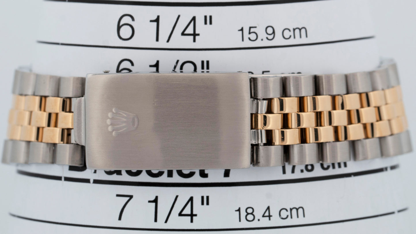 Rolex DateJust 36mm MOP DIAMOND 18K Gold Two-Tone Stainless Steel Watch 16013