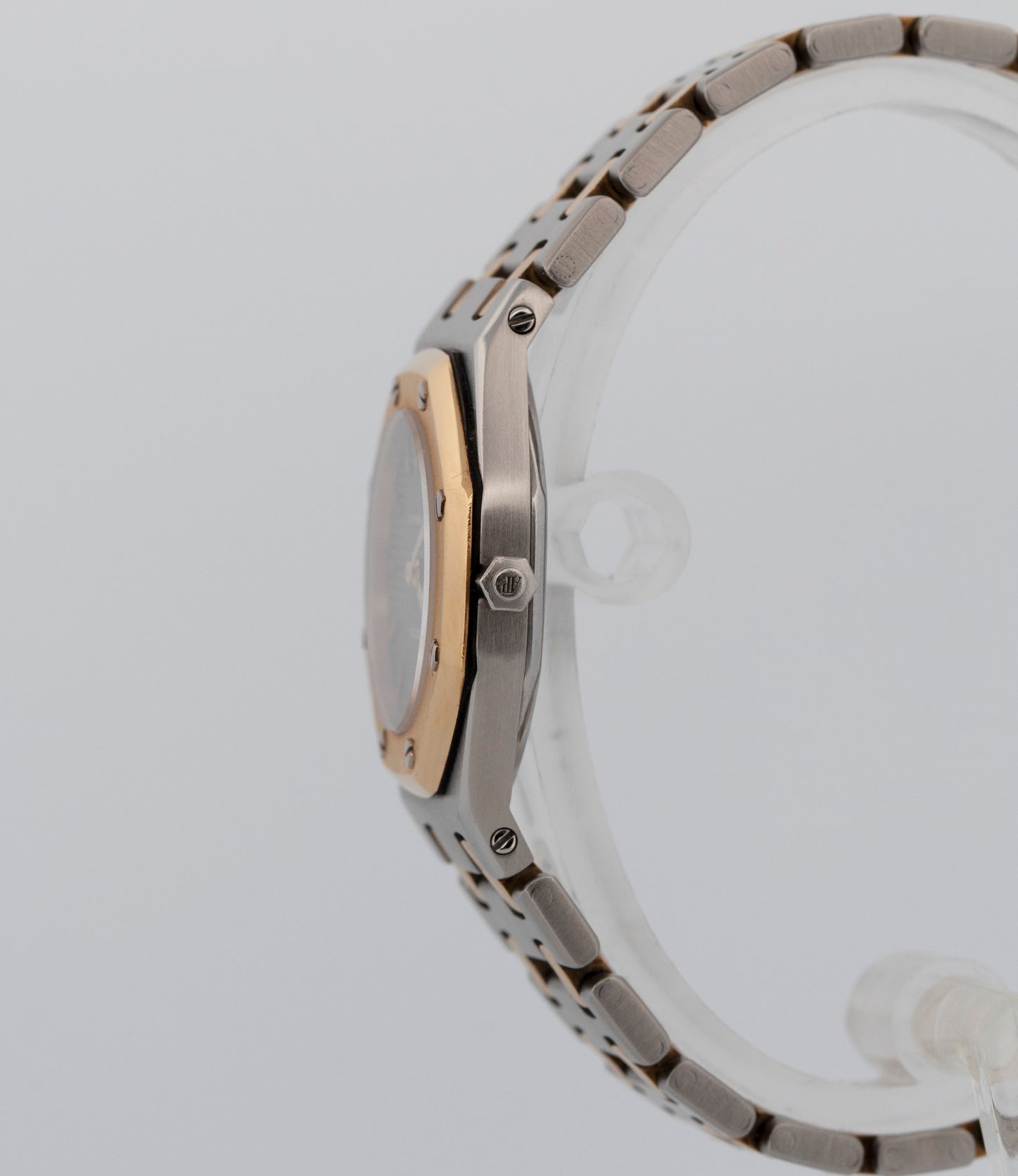 Ladies Audemars Piguet Royal Oak Gray Quartz Two-Tone Gold 26mm 6007SA Watch