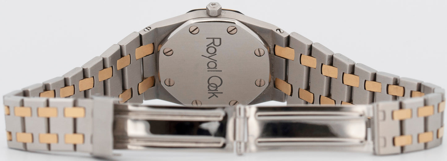 Ladies Audemars Piguet Royal Oak Gray Quartz Two-Tone Gold 26mm 6007SA Watch