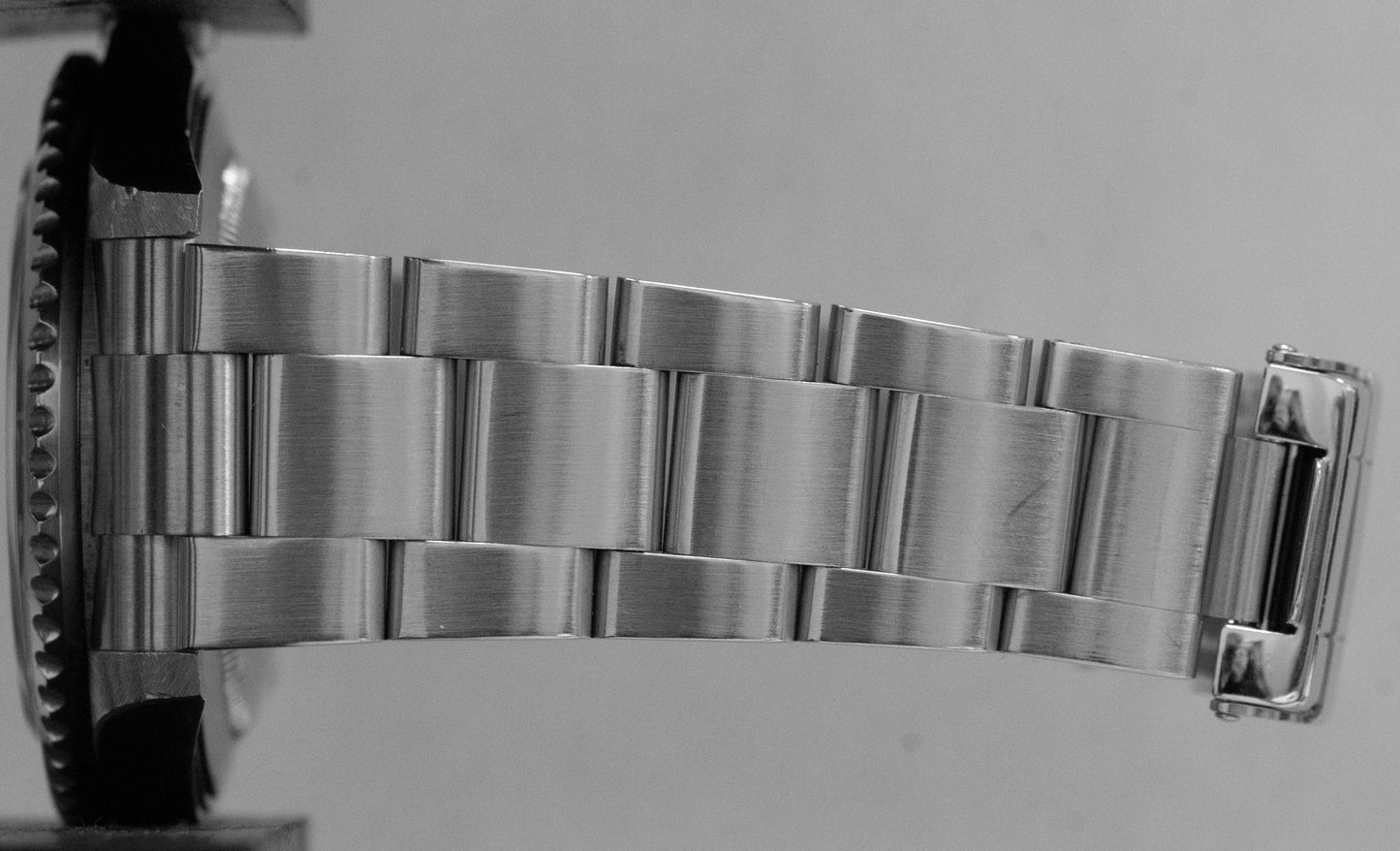 UNPOLISHED Rolex GMT-Master II 40mm Black NO-HOLES Stainless Steel Watch 16710