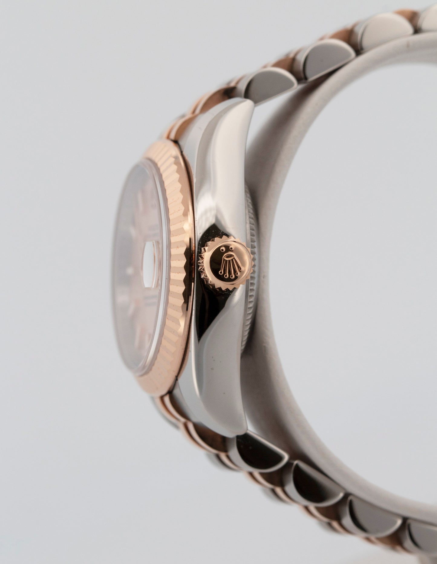 PAPERS Ladies Rolex DateJust 26mm PINK Two-Tone 18K Rose Gold JUBILEE 179171 BOX