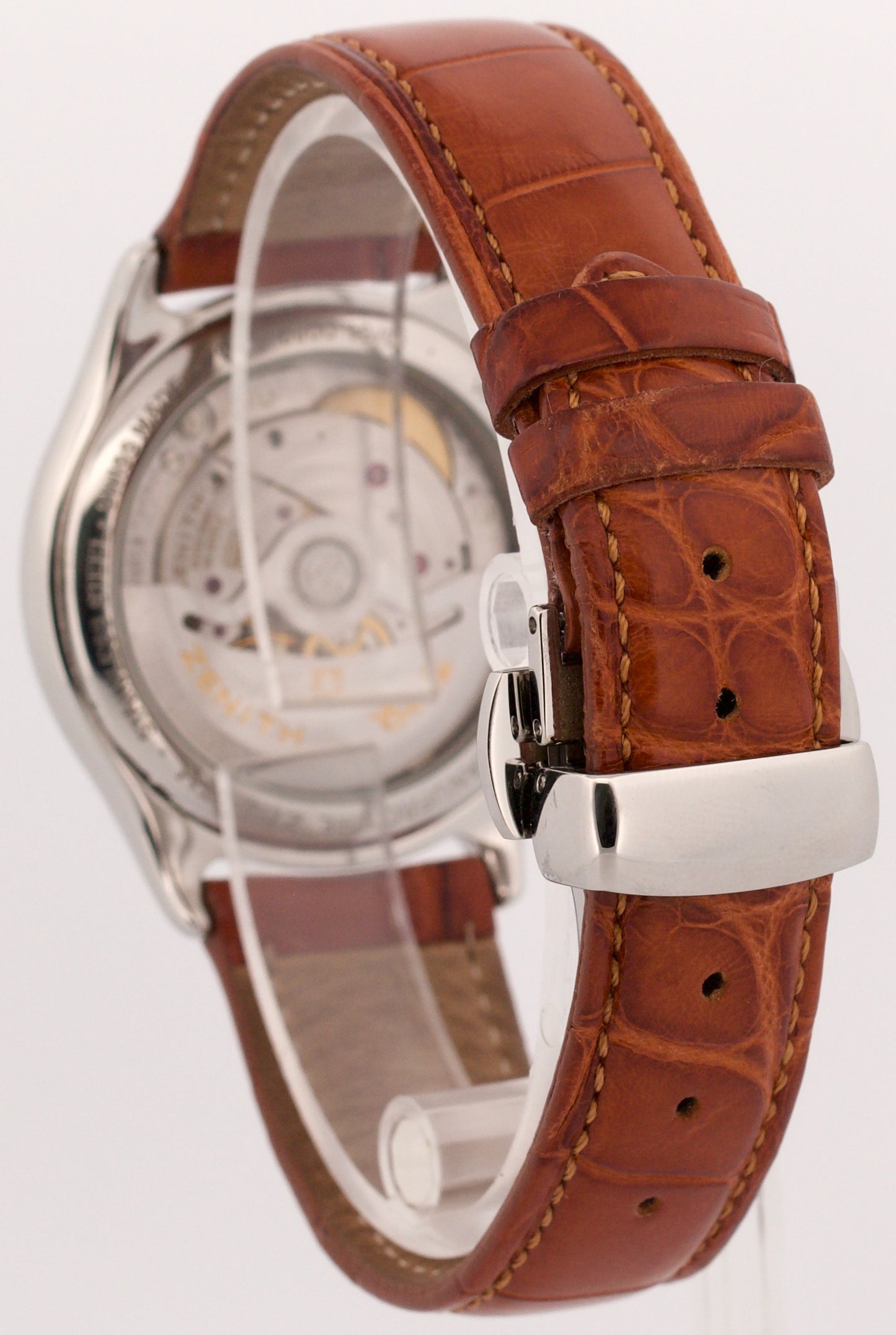 Zenith Elite Automatic BLACK Stainless Steel Leather 36mm 90/01.0040.680 Watch