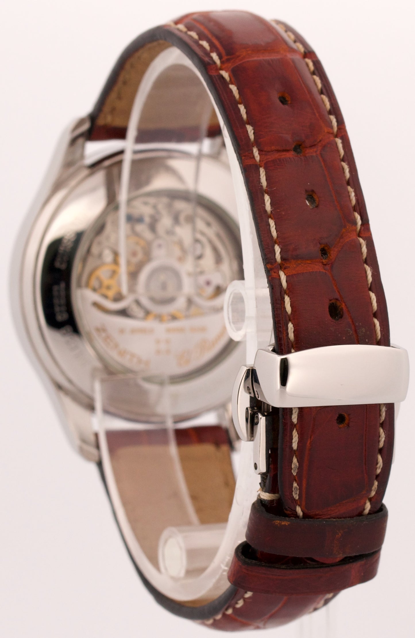 Zenith El Primero Chronograph Automatic SILVER Steel Leather 38mm 90/01.0500.400