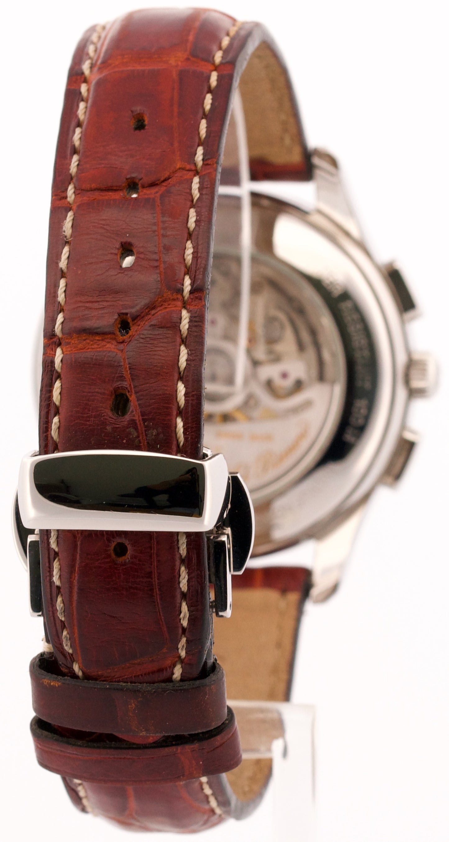 Zenith El Primero Chronograph Automatic SILVER Steel Leather 38mm 90/01.0500.400