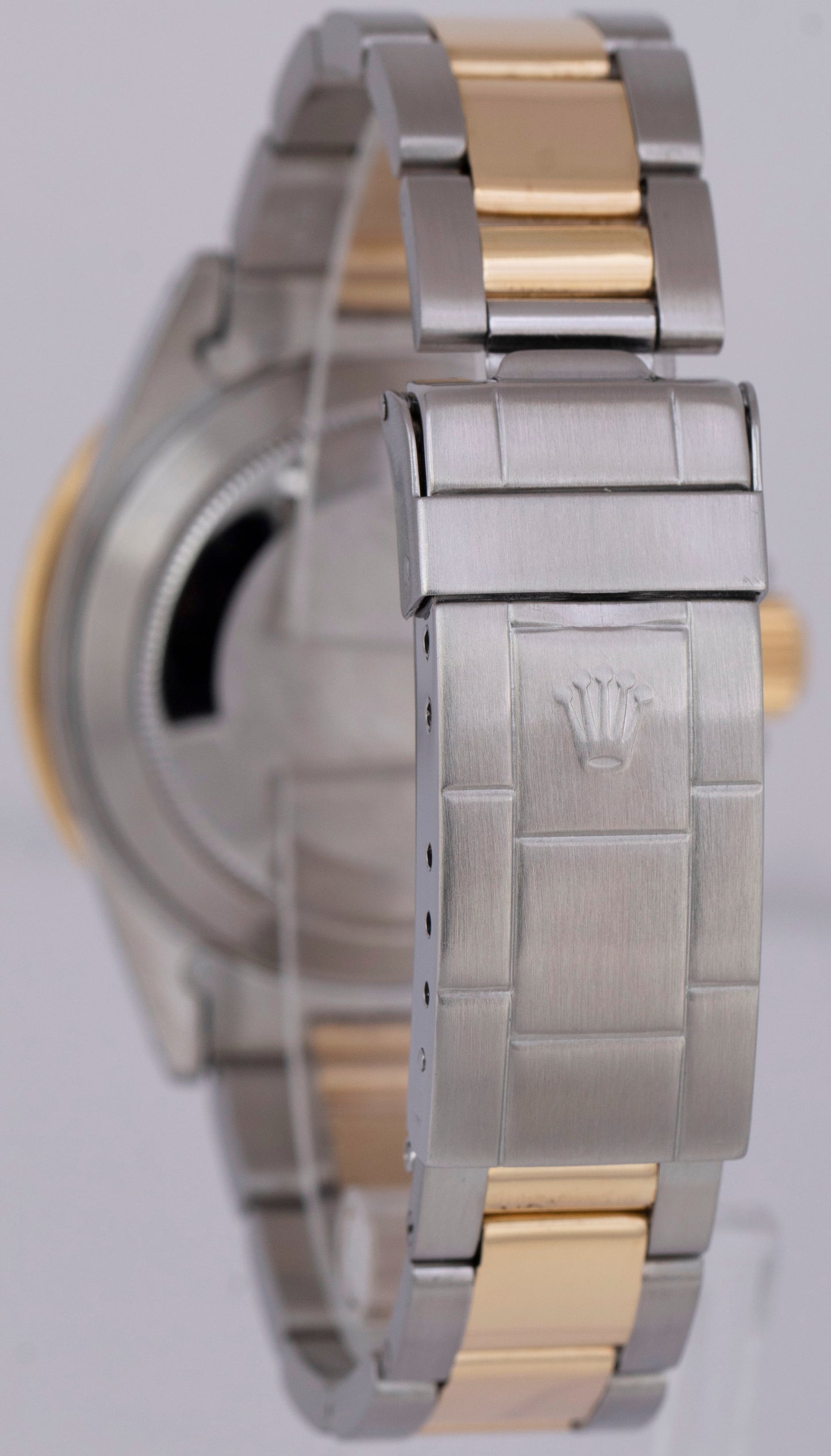 Rolex Submariner Date BLUE 18K Yellow Gold Stainless Steel 40mm 16803 Watch