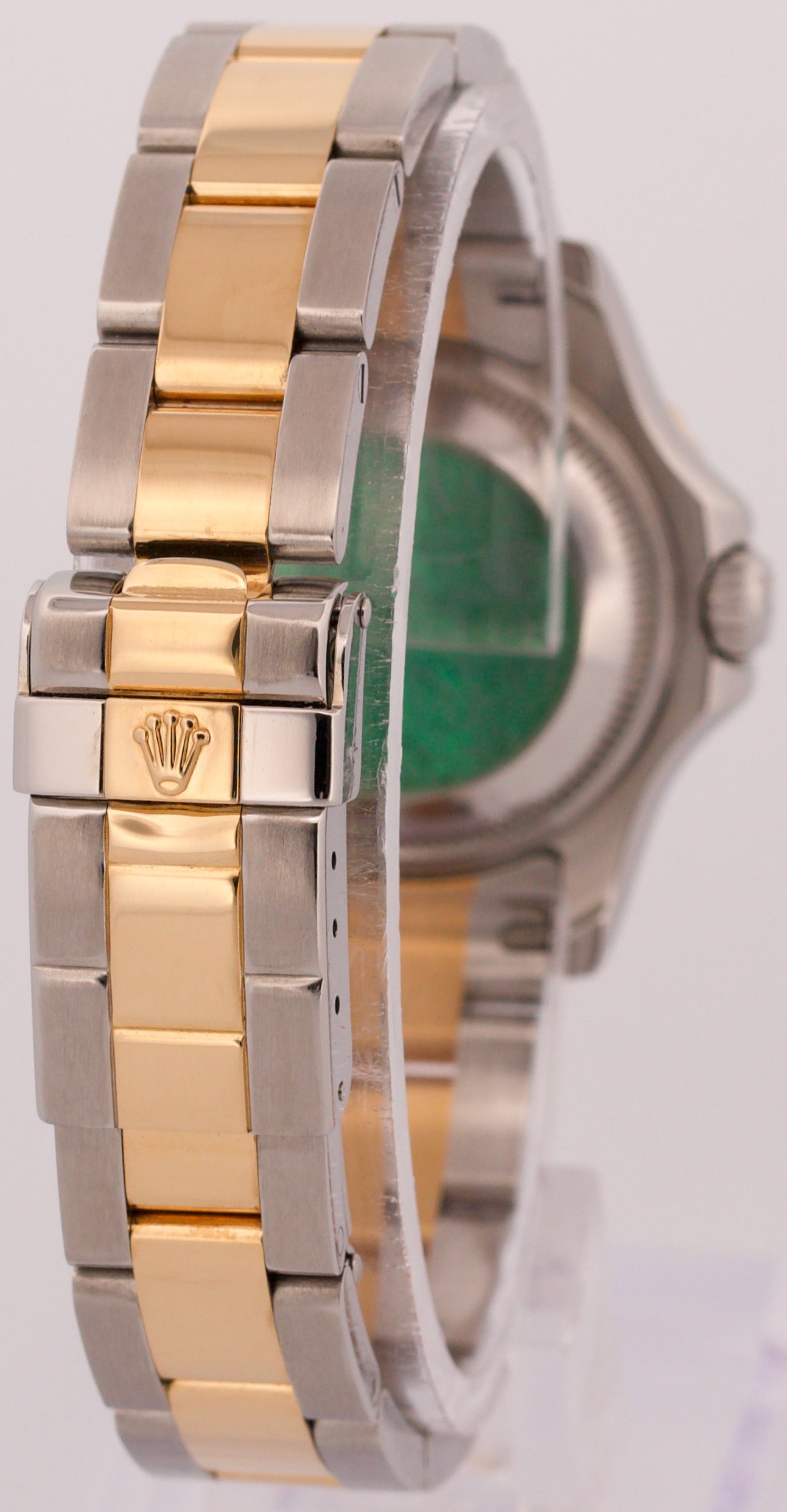 PAPERS Ladies Rolex Yacht-Master 29mm MOP DIAMOND 169623 18K Gold Steel BOX