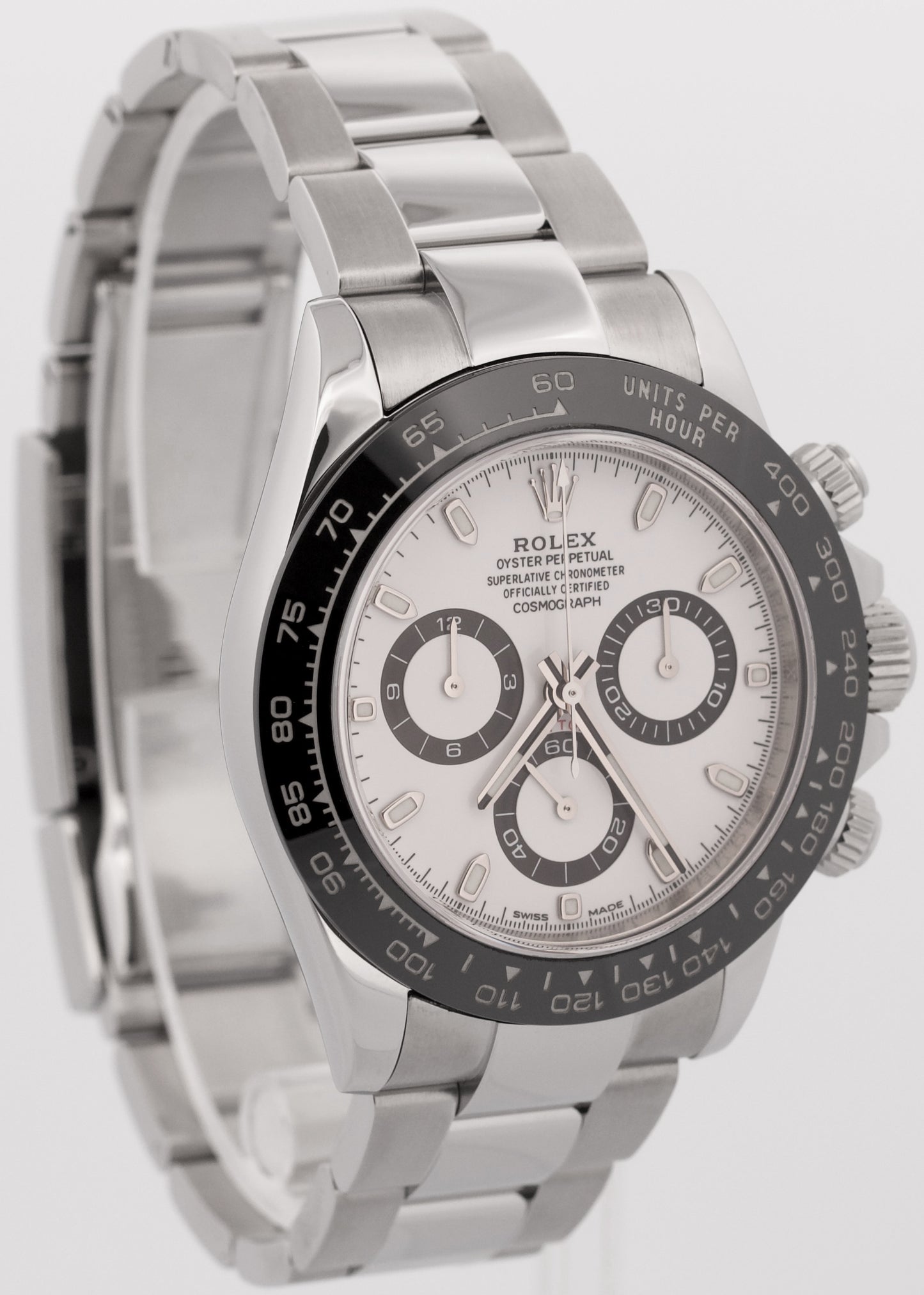 PAPERS Rolex Daytona PANDA White Ceramic Stainless Steel 40mm BOX 116500 LN
