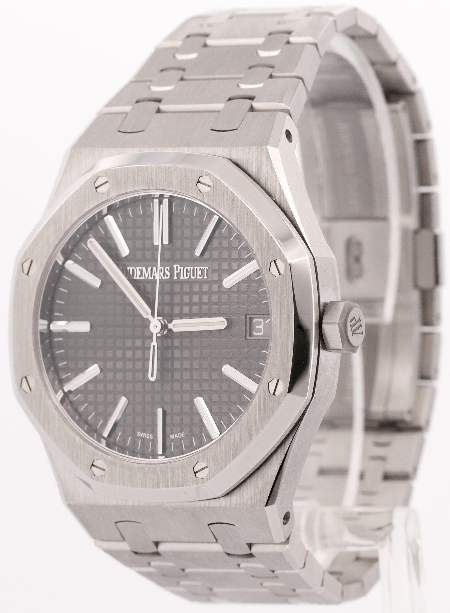 PAPERS Audemars Piguet Royal Oak GRAY 41mm Steel 15510ST.OO.1320ST.10 BOX