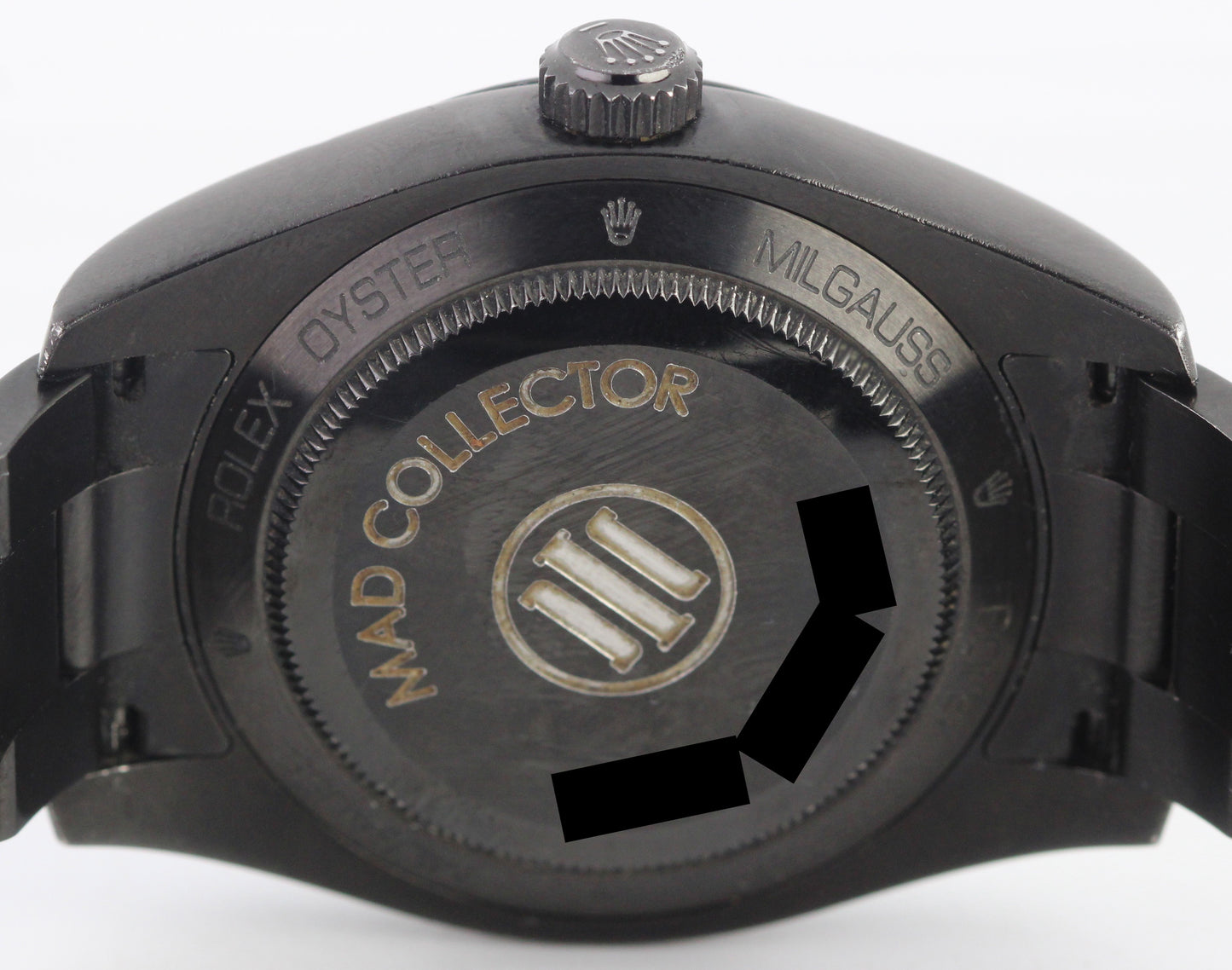 Rolex Milgauss MAD Paris PVD Steel Phantom Matte Black 40mm 116400 Watch