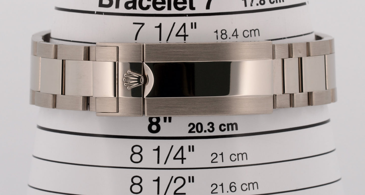 2023 PAPERS Rolex Submariner Date 41 BLUEBERRY 18K White Gold Blue 126619 LB BOX