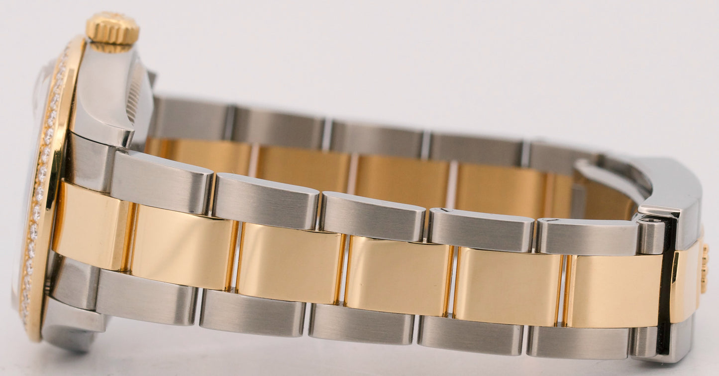 Rolex DateJust MOP DIAMOND 31mm Two-Tone 18k Gold Steel OYSTER 278383RBR Watch