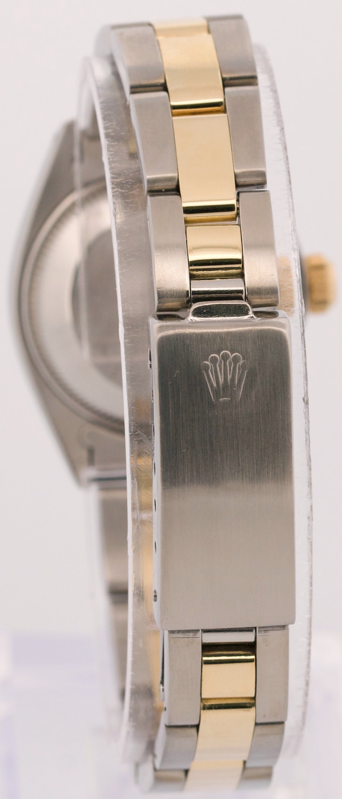 VINTAGE Ladies Rolex DateJust 26mm MOP DIAMOND 18K Gold Steel OYSTER Fluted 6917