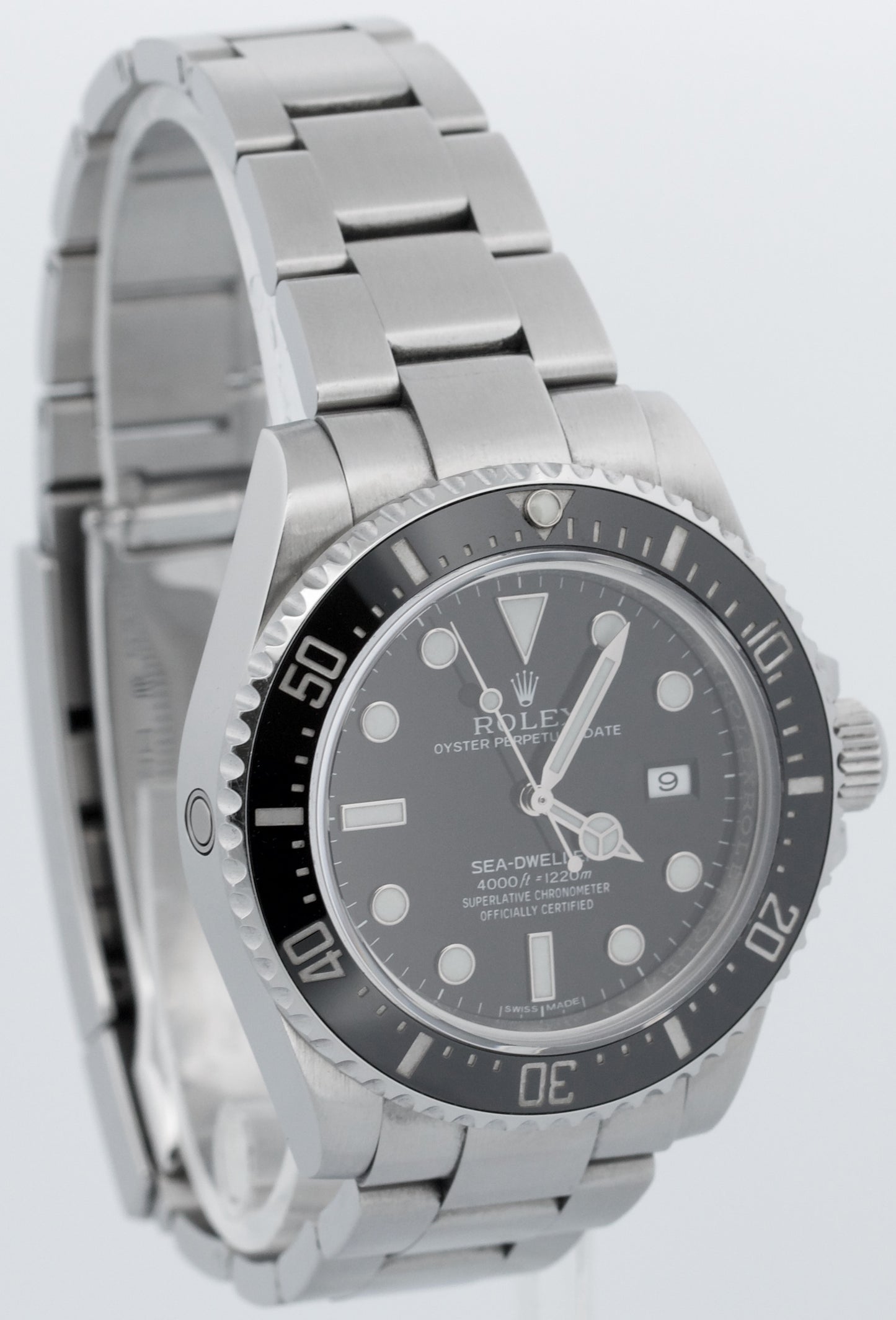 2017 PAPERS Rolex Sea-Dweller 4000 BLACK 40mm Ceramic Steel SD4K 116600 BOX
