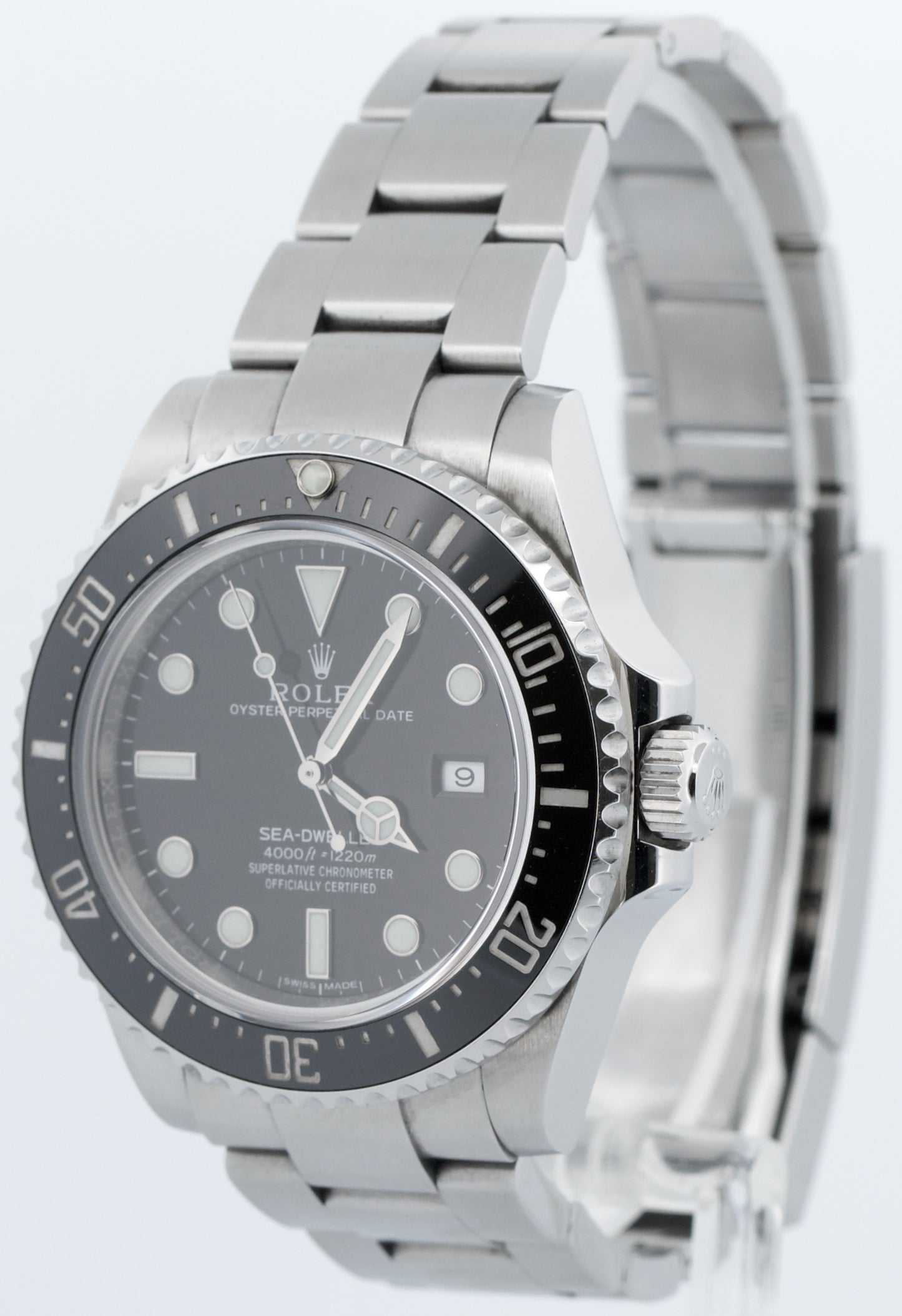 2017 PAPERS Rolex Sea-Dweller 4000 BLACK 40mm Ceramic Steel SD4K 116600 BOX