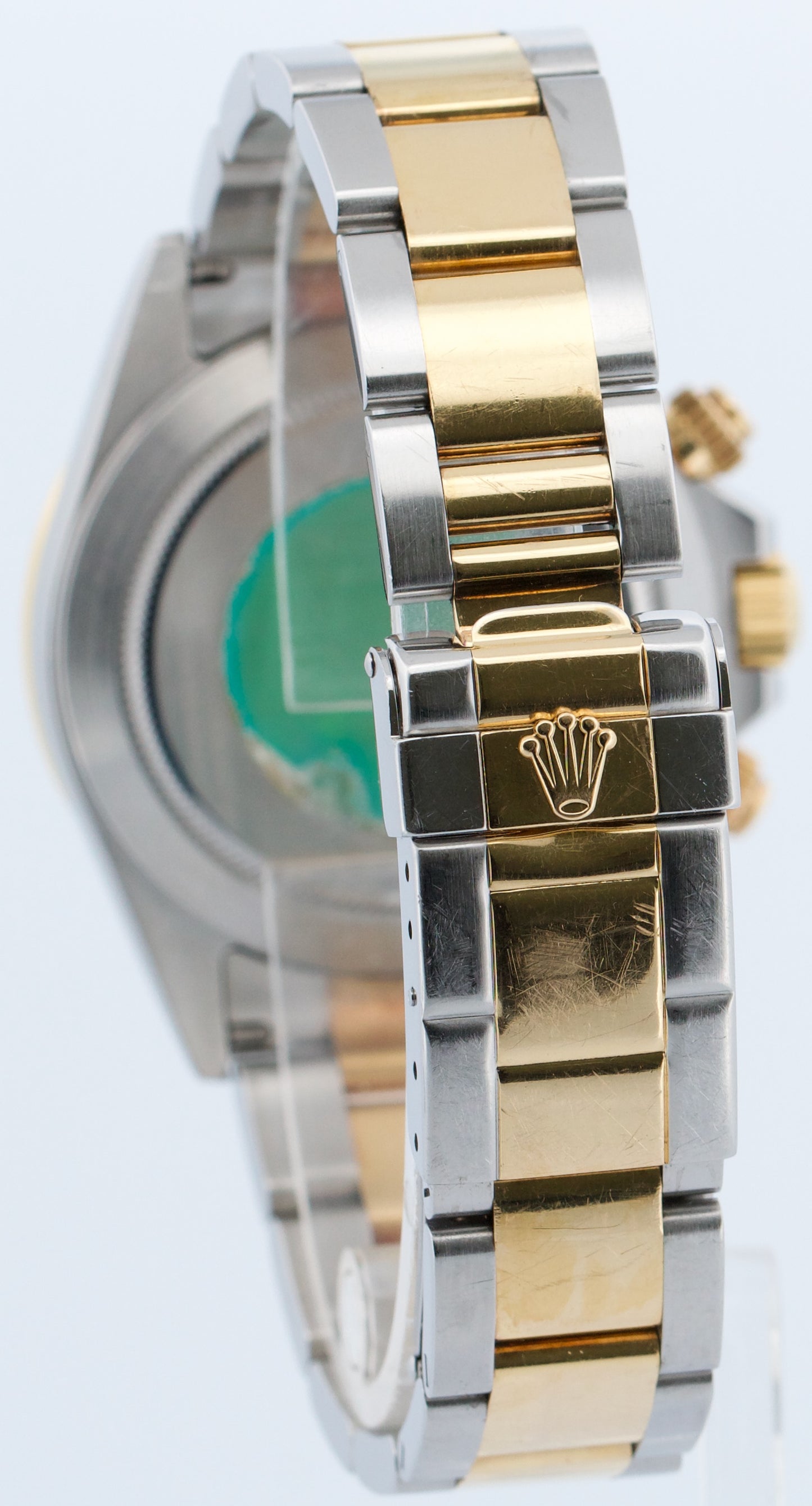 UNPOLISHED PAPERS Rolex Daytona Cosmograph BLACK 18K Gold Steel ZENITH 16523 BOX