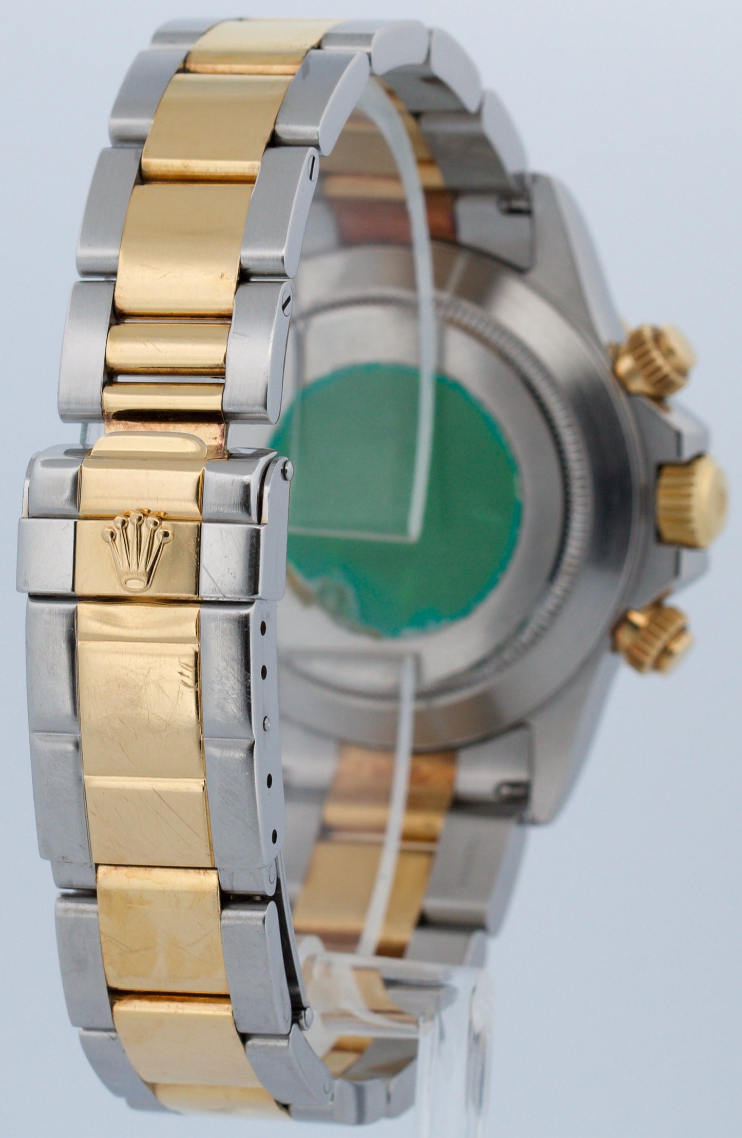 UNPOLISHED PAPERS Rolex Daytona Cosmograph BLACK 18K Gold Steel ZENITH 16523 BOX