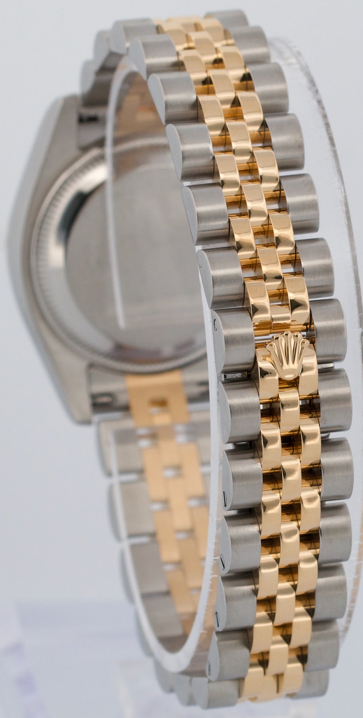 PAPERS Ladies Rolex DateJust IVORY PYRAMID ROMAN 18K 26mm JUBILEE 179173 BOX