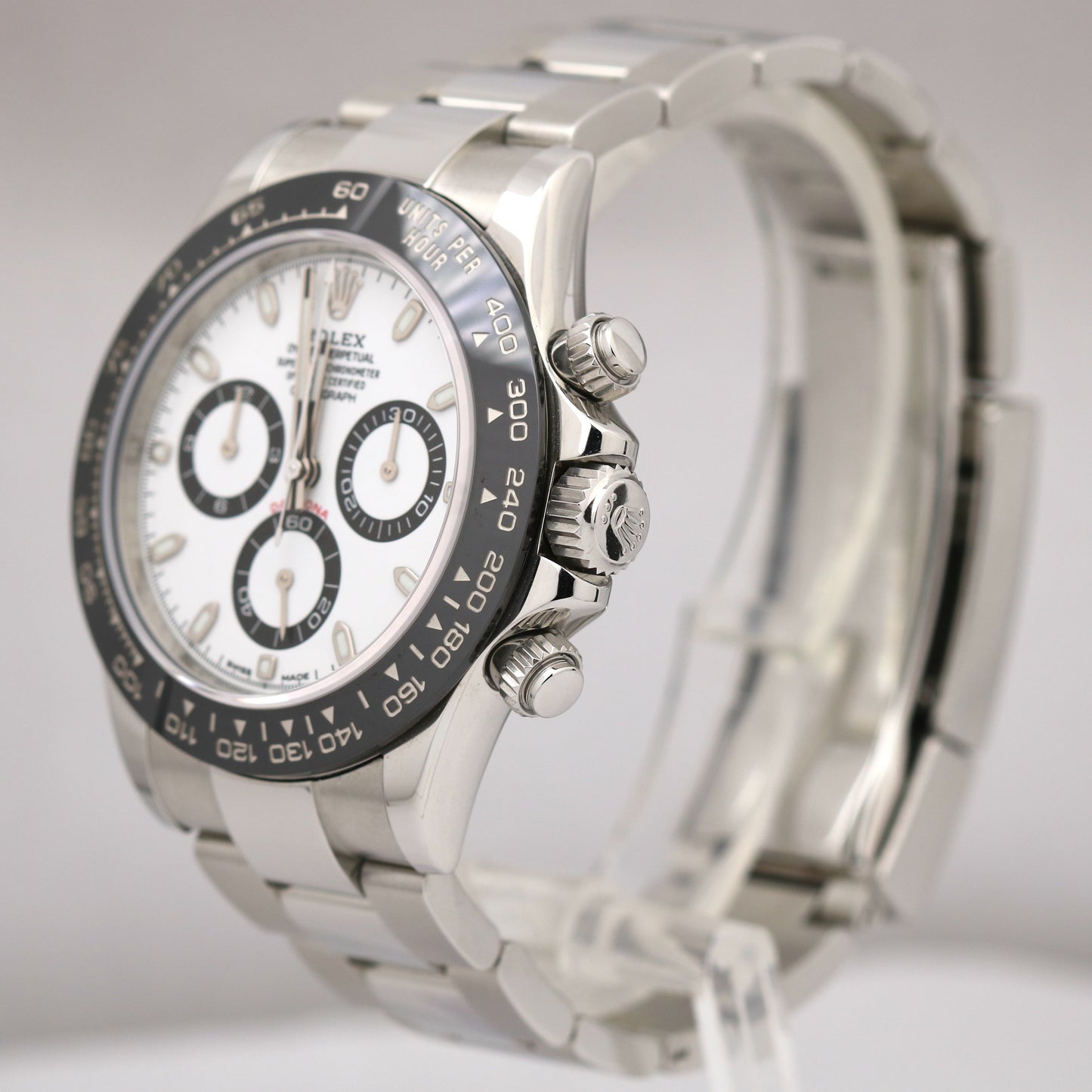 PAPERS Rolex Daytona Cosmograph PANDA Ceramic White Steel 40mm 116500 LN BOX