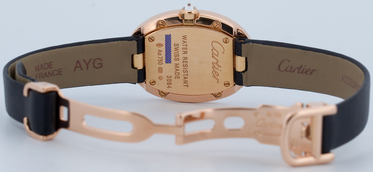 Ladies Cartier Baignoire DIAMOND Silver 18K Rose Gold Quartz 24mm 3064 WB520004