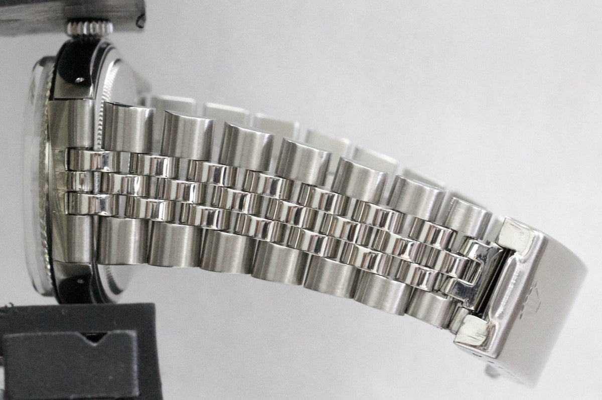 1966 Rolex DateJust 1601 Mother of Pearl Diamond 18K Steel Jubilee 36mm Watch