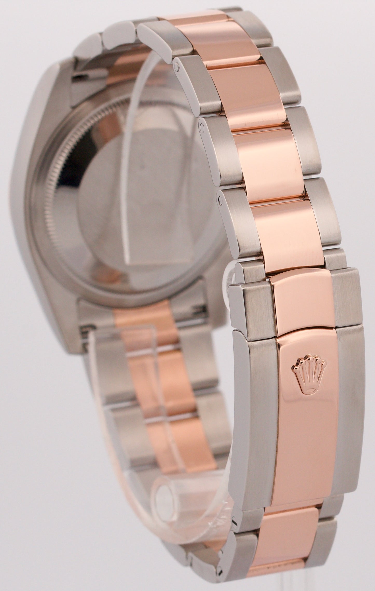 PAPERS Rolex DateJust 36mm PINK ROMAN 18K Rose Gold Steel OYSTER 116201 BOX