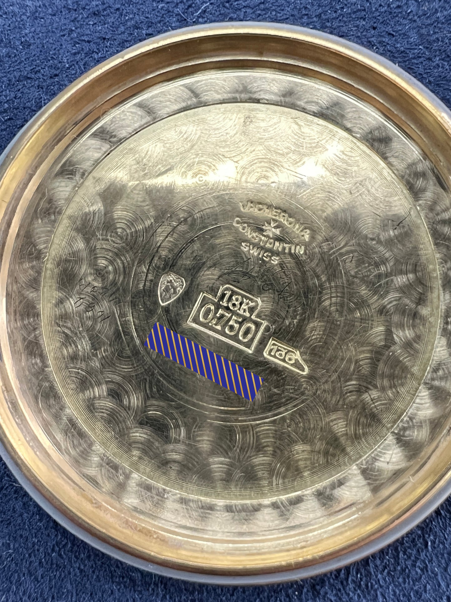 VINTAGE Vacheron Constantin Patrimony SILVER 18K Yellow Gold 35mm P454/5B Watch