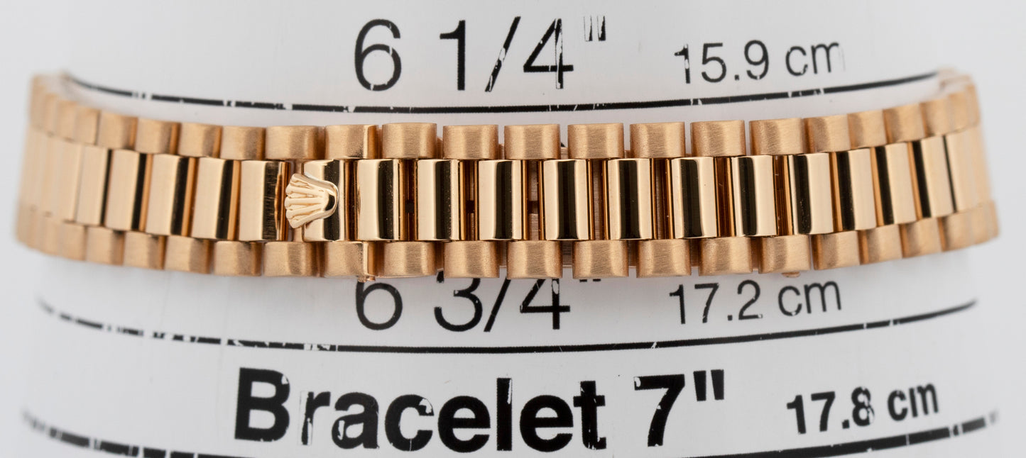 Ladies Rolex DateJust President 26mm Mother of Pearl 18K Yellow Gold 69178 Watch