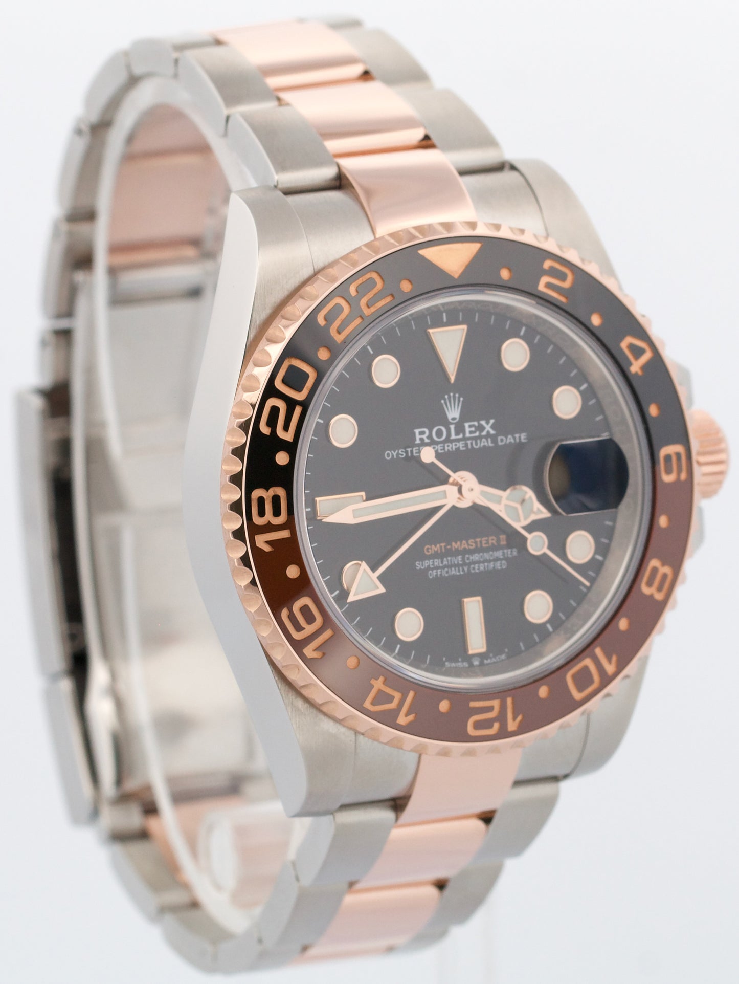 2022 PAPERS Rolex GMT-Master II Two-Tone 18K Gold ROOT-BEER 40mm 126711 CHNR BOX
