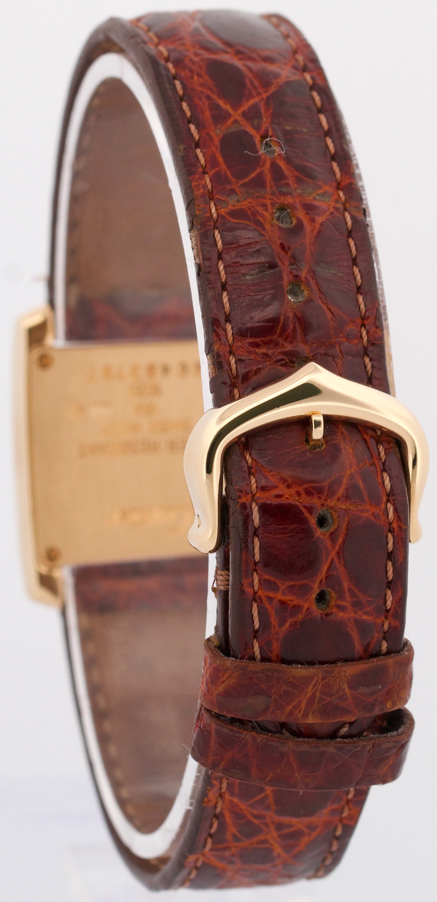 Ladies Cartier Tank Francaise IVORY 18K Gold 25mm Quartz W5000256 1820 Watch