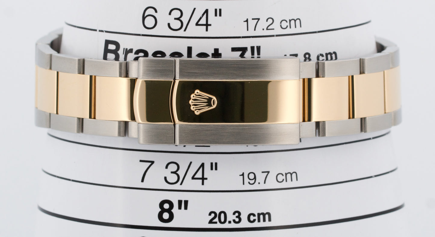 2021 PAPERS Rolex DateJust 41 BLACK 18K Gold Steel OYSTER 41mm 126333 Watch BOX