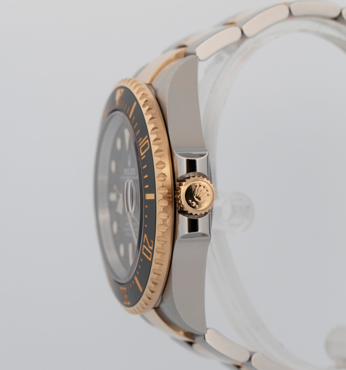 PAPERS Rolex Sea-Dweller 43mm Two-Tone 18K Gold Stainless Black 126603 Watch BOX