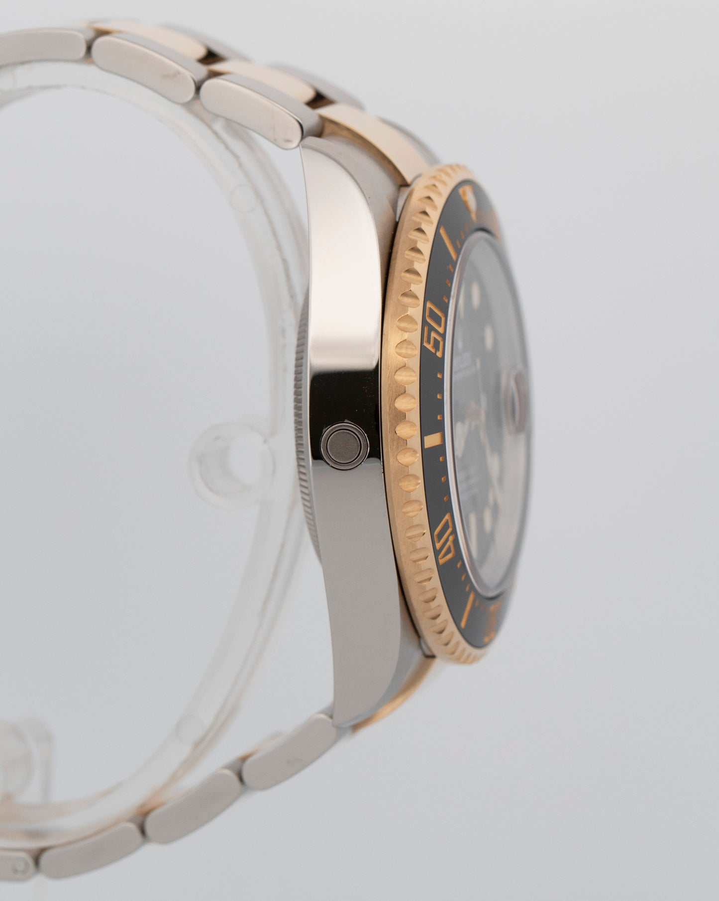 PAPERS Rolex Sea-Dweller 43mm Two-Tone 18K Gold Stainless Black 126603 Watch BOX