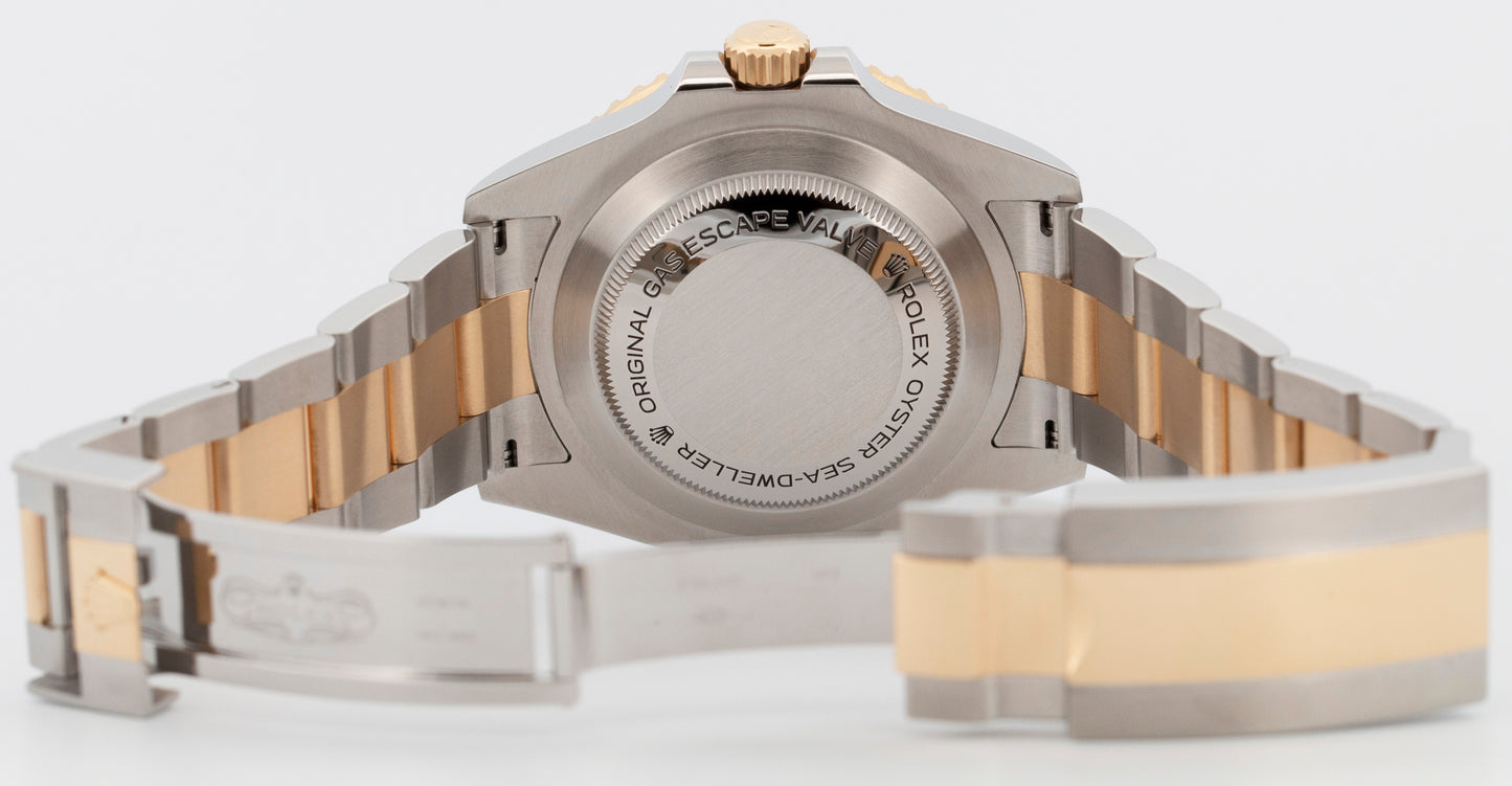 PAPERS Rolex Sea-Dweller 43mm Two-Tone 18K Gold Stainless Black 126603 Watch BOX